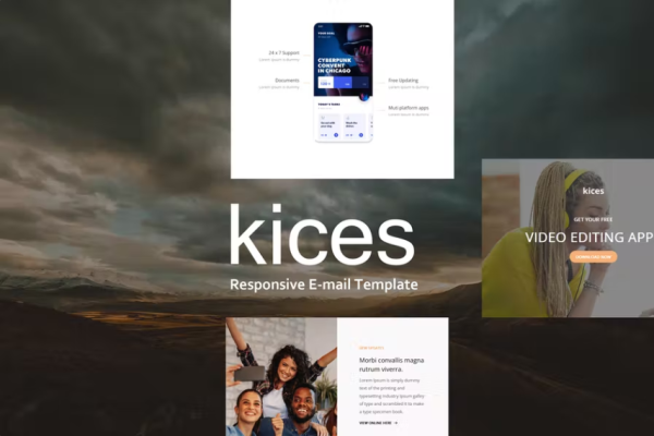 kices Mail – 响应式电子邮件模板