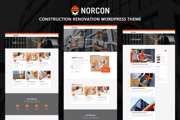Norcon – 建筑装修 WordPress 主题