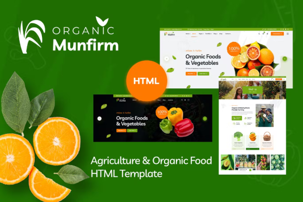 Munfirm – 有机食品商店 HTML 模板