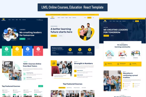 React – LMS、在线课程、教育模板