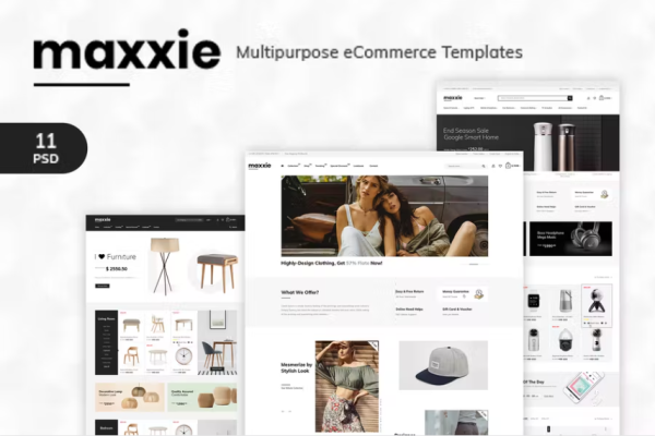 Maxxie – 多用途电子商务 PSD 模板