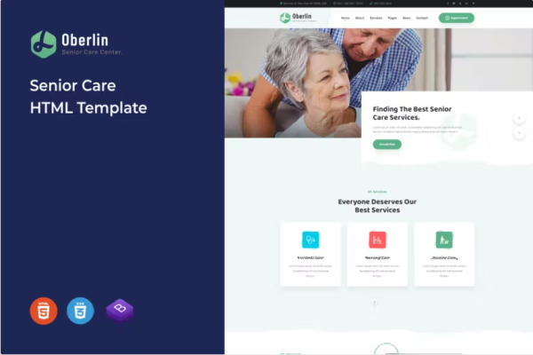 Oberlin – 高级护理 HTML 模板