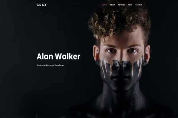 Grax – 个人作品集 HTML 模板