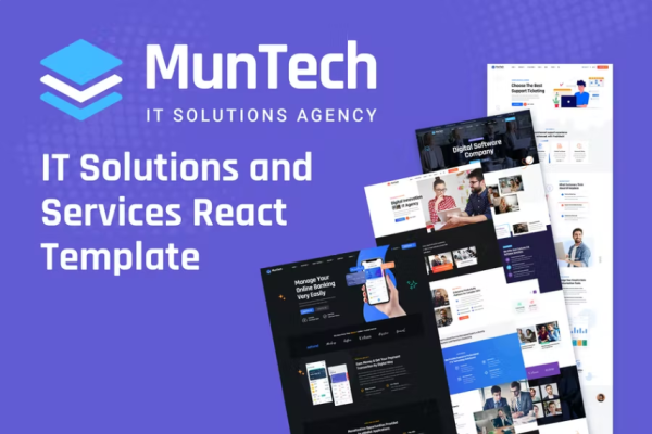 Muntech – 技术和 IT 解决方案 React 模板