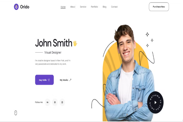 Orido – 个人投资组合 HTML 模板