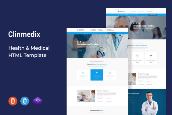 Clinmedix – 健康与医疗 HTML 模板