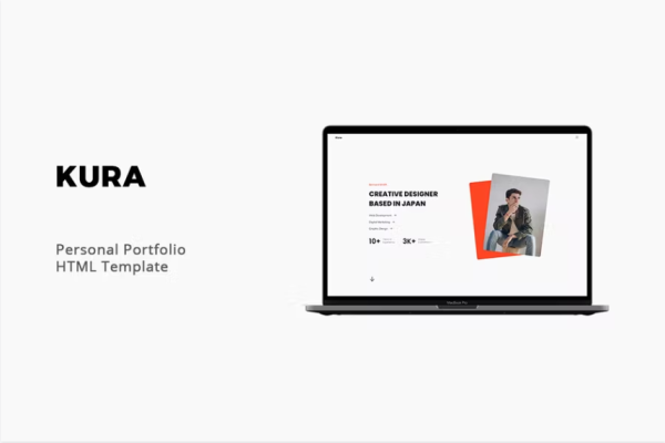 Kura – 个人作品集 HTML 模板