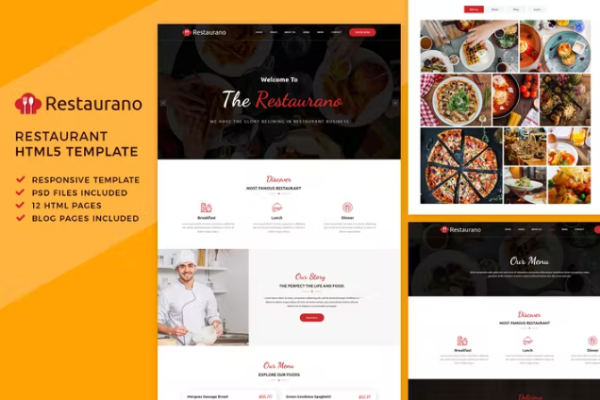 餐厅 | 餐厅 HTML 模板