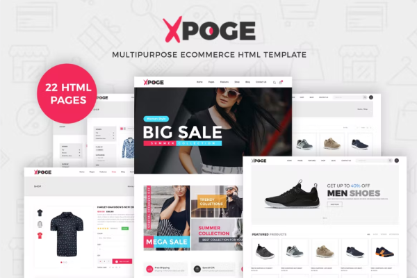 Xpoge | 多用途电子商务 HTML 模板
