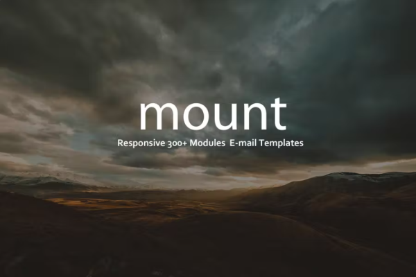 Mount – 300+ 模块电子邮件模板