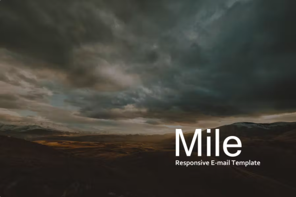 Mile – 响应式电子邮件模板