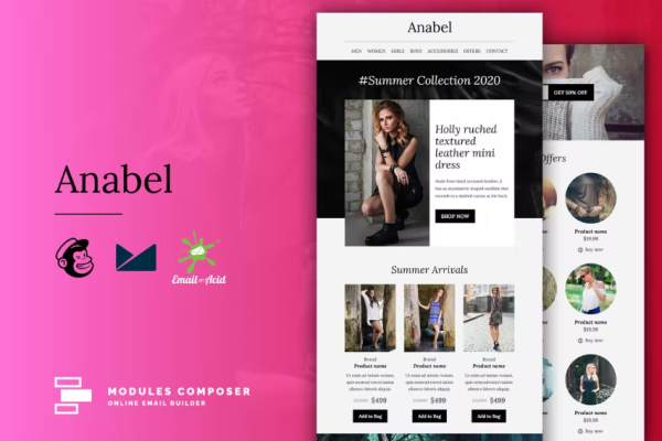 Anabel – 电子商务响应式电子邮件模板
