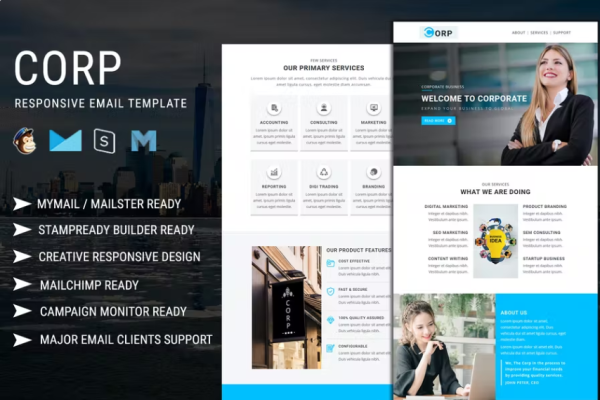 Corp – 响应式电子邮件模板