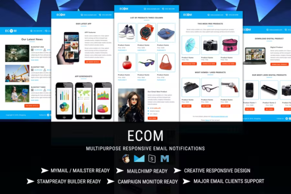 ECOM 交易和通知电子邮件模板