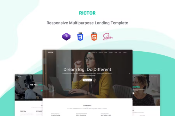 Rictor – 响应式一页多用途模板