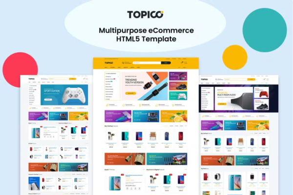 Topico – 多用途电子商务 HTML5 模板