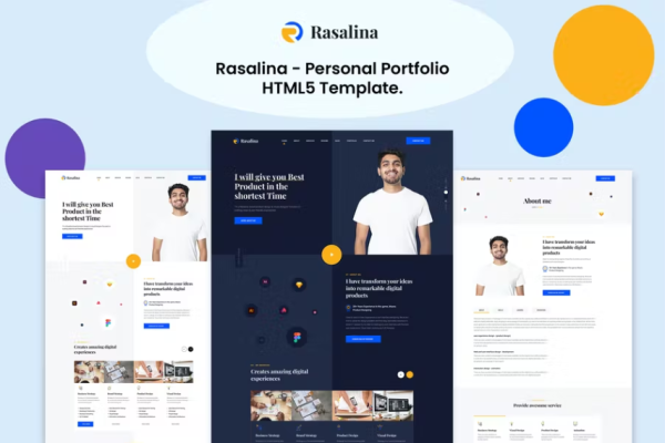 Rasalina – 个人作品集 HTML5 模板