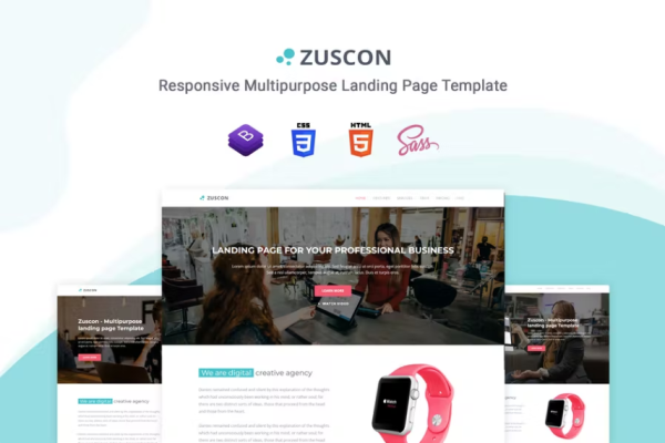 Zuscon – Bootstrap 5 登陆页面模板