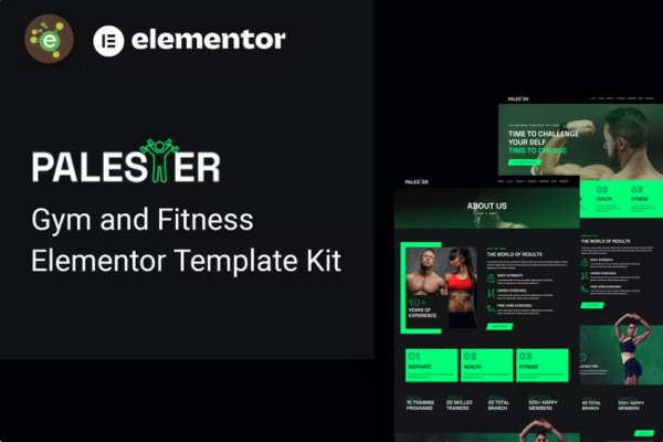 Palester – 健身房和健身 Elementor 模板套件