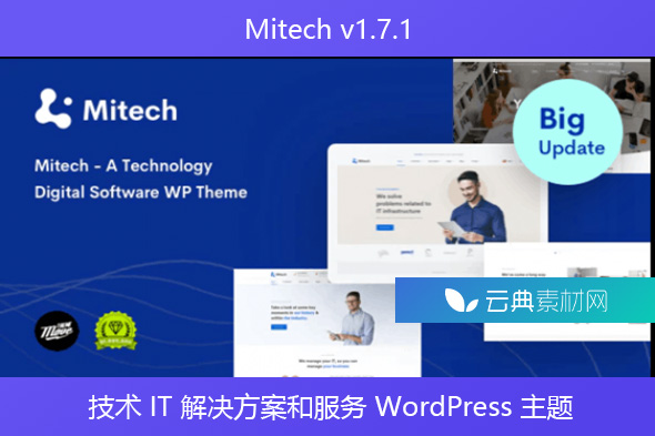 Mitech v1.7.1 – 技术 IT 解决方案和服务 WordPress 主题