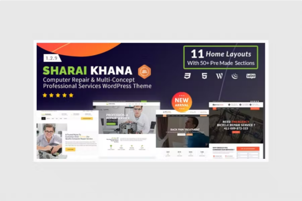 Sharai Khana – 电脑维修 WordPress 主题