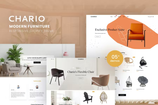 Chario – Modern Furniture 响应式 Shopify 主题