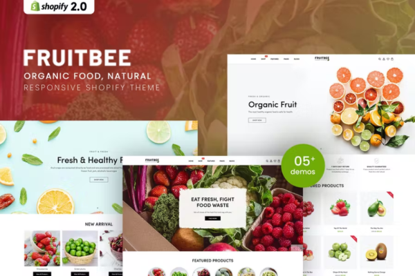 FruitBee – 有机食品，天然 Shopify 主题