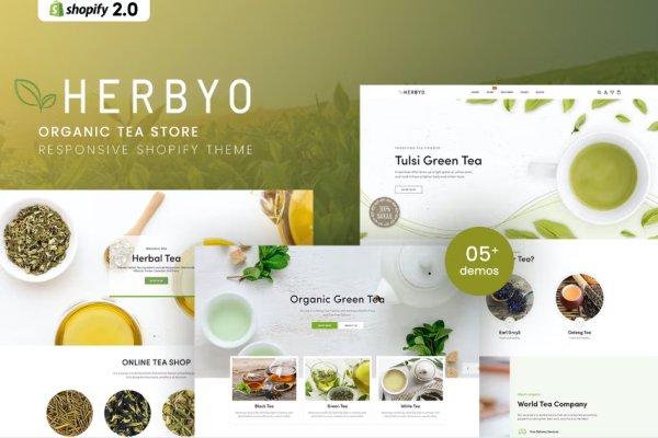 Herbyo – 有机茶店 Shopify 主题