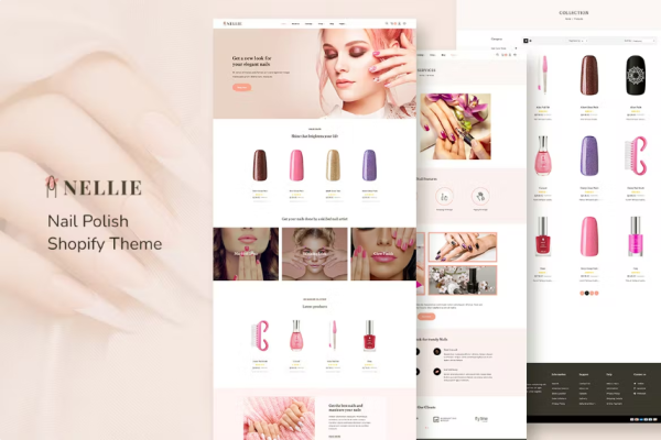 Nellie – Nail, Hair & Beauty 响应式 Shopify Th