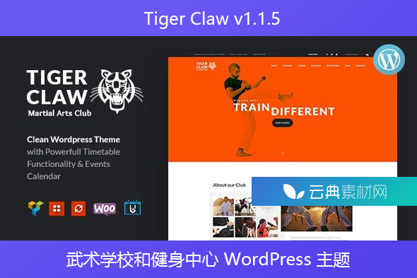 Tiger Claw v1.1.5 – 武术学校和健身中心 WordPress 主题