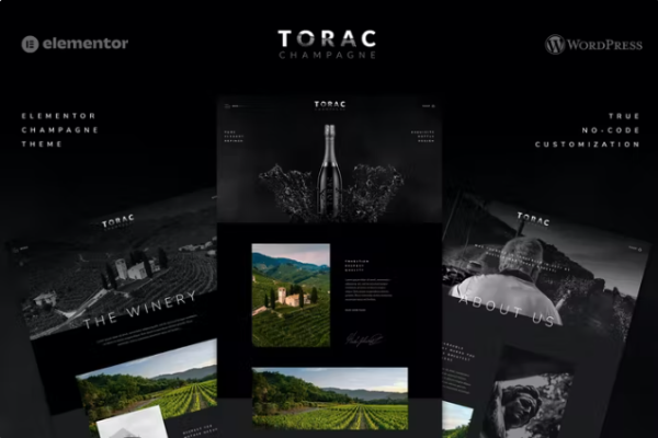 Torac – Champagne Elementor 模板套件