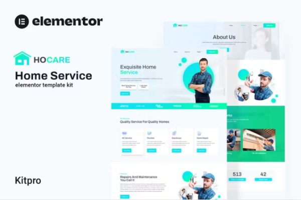 Hocare – 家庭服务 Elementor 模板套件