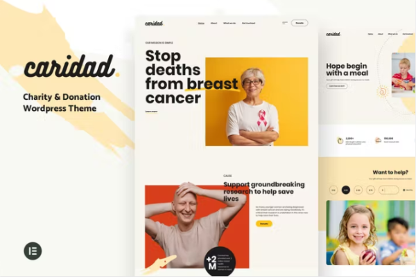 Caridad – 慈善和捐赠 WordPress
