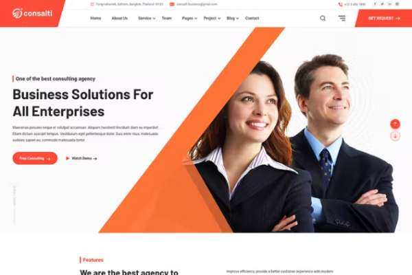 Consalti – 咨询和商业 WordPress 主题