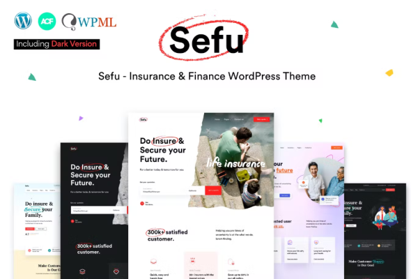 Sefu – 保险与金融 WordPress 主题