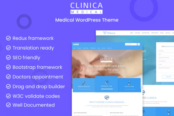 Cinica – 医疗 WordPress 主题