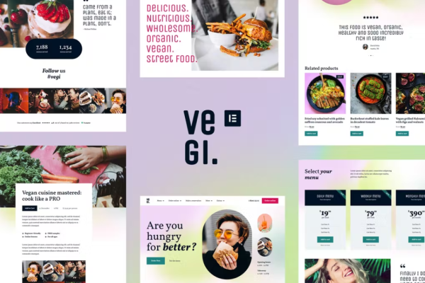 Vegi – 素食街头食品餐厅和外卖 Elementor 模板套件