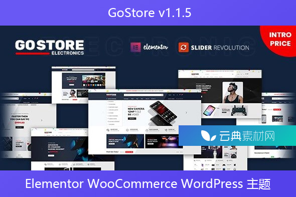 GoStore v1.1.5 – Elementor WooCommerce WordPress 主题