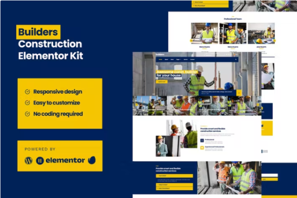 Builders – Construction Elementor Pro 模板工具包