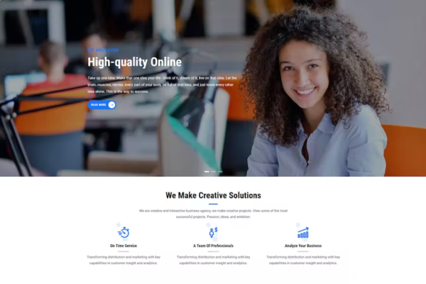 Zaven – 响应式业务服务 Drupal 9 主题