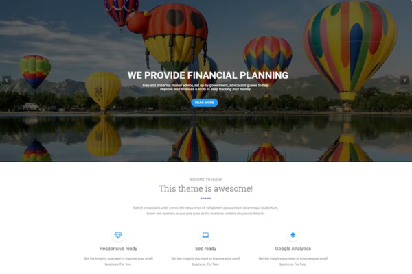 Huggi – 响应式业务 Drupal 8 主题