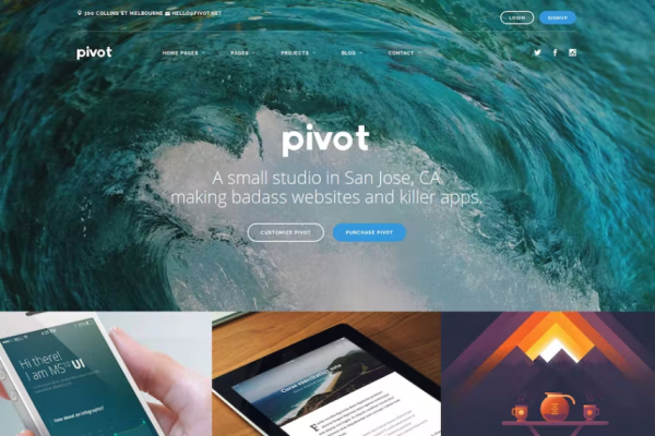 Pivot – Drupal 8 多用途主题