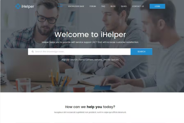 iHelper – Drupal 知识和帮助台主题