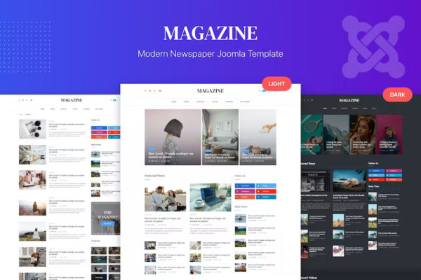 杂志 – 博客、报纸 Joomla 4 模板