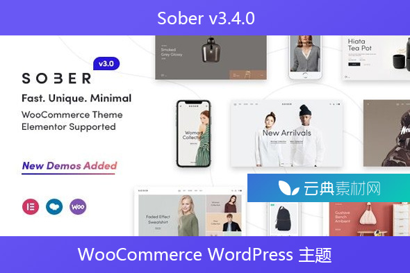 Sober v3.4.0 – WooCommerce WordPress 主题