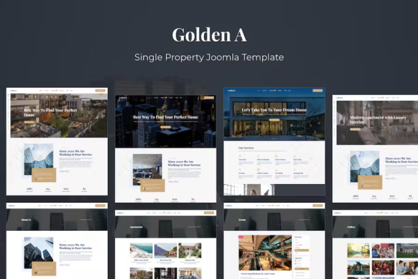 GoldenA – 单一属性 Joomla 4 模板