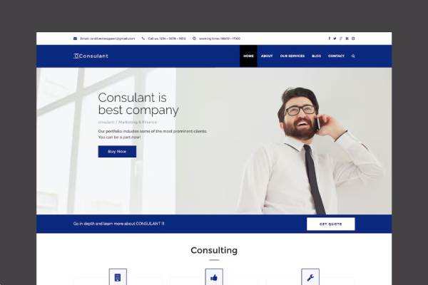 顾问 – 公司和商业 Joomla 模板