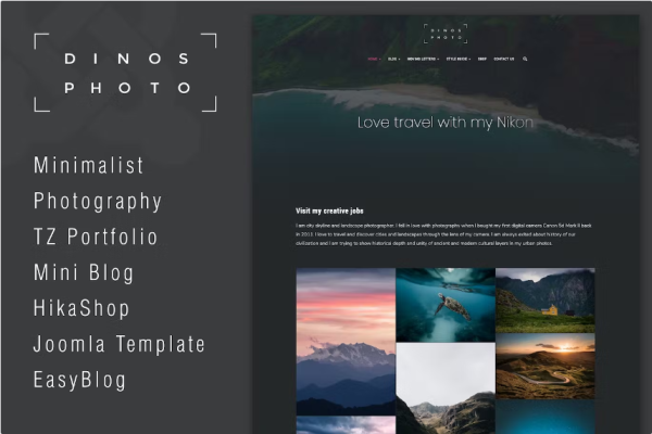 Dino – 创意作品集 Joomla 模板