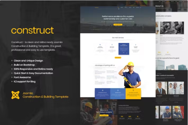 Construct – 建筑 Joomla 模板