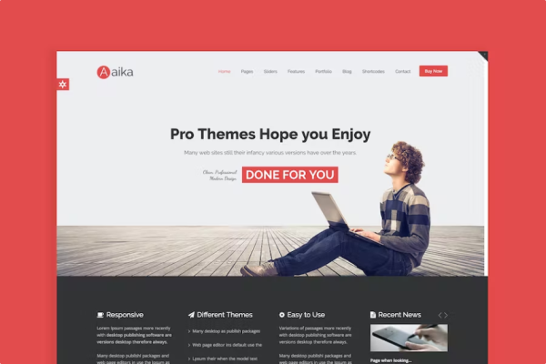 Aaika – 响应式多用途 Joomla 模板